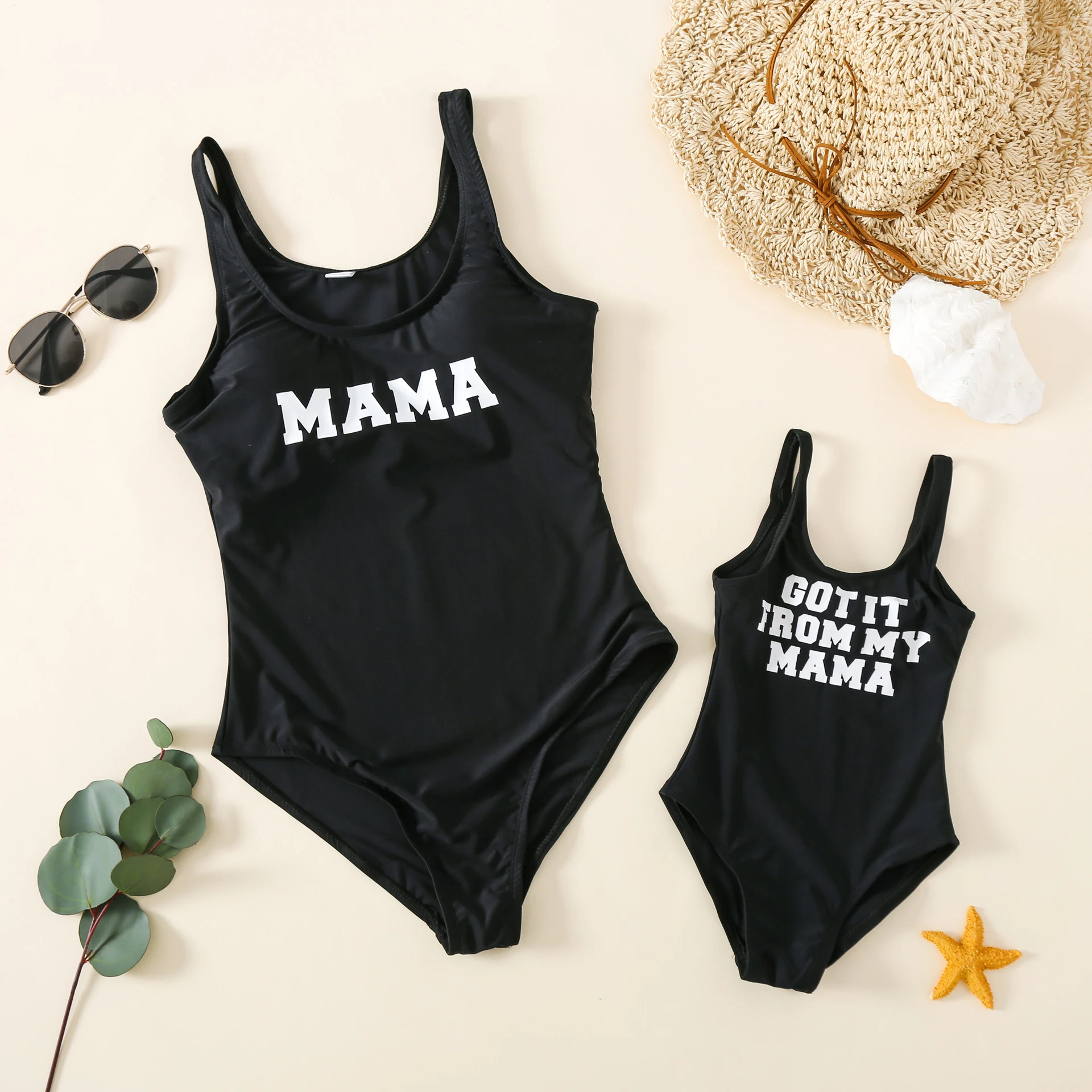 Maiô mãe e filha com design europeu e americano. Conforto e estilo para um dia de praia em família inesquecível. — foto 3
