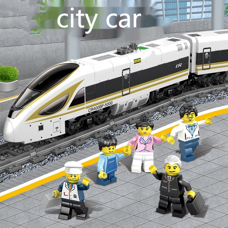 Electric Rail Train Model Children's Educational Small Particle Assembled Building Block Toy - Fun Learning — photo 18