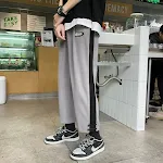 Pantalon de survêtement homme assorti, couleur unie, coupe droite et ample, parfait pour le printemps et l'automne. Confort et style garantis. — photo 5