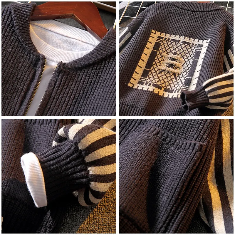 Title 7, Neuer Kinder-Cardigan-Pullover für Jungen, perf...