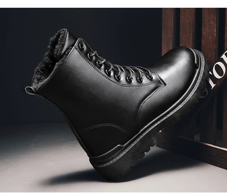 Title 5, Martin Boots Mens Shoes Velvet Thermal and Thi...