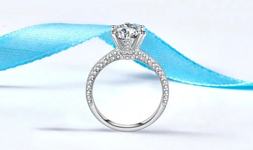 Title 13, Anel de diamante feminino Zircon com diamantes ...