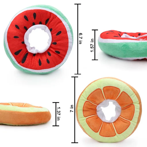Cat Small Dog Recovery Collar Adjustable Pet Collar Wound Healing Protective Cone Cute Fruit Neck Cone After Surgery — photo 6