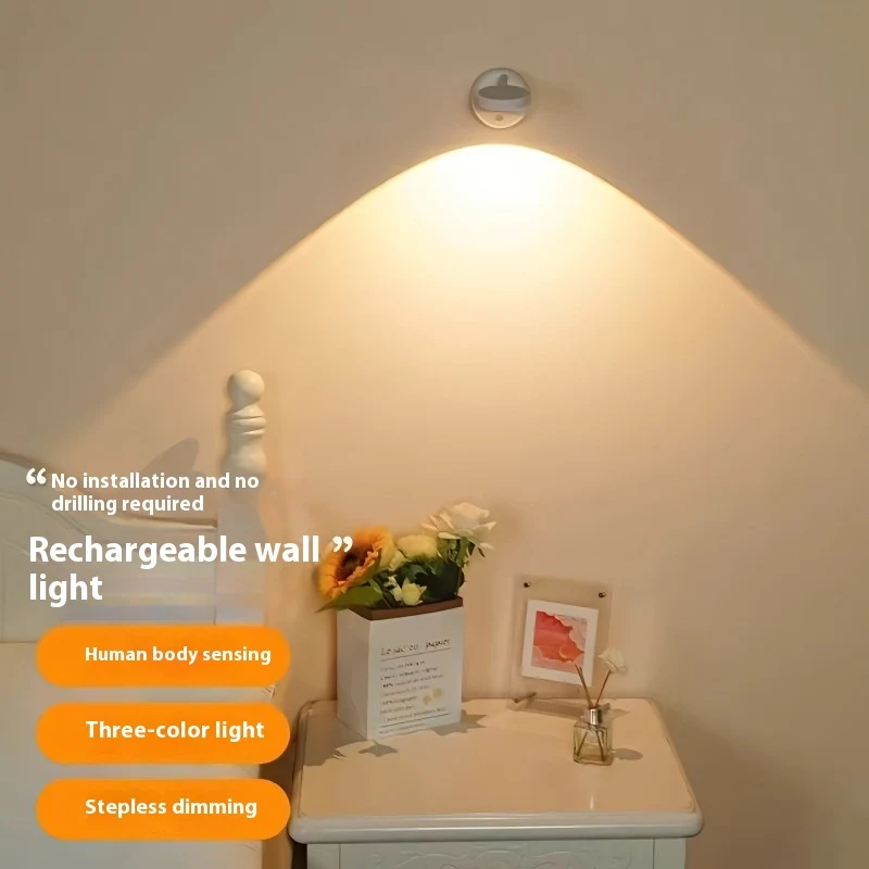 Title 13, Rechargeable Spotlight Wall Lamp with Remote Co...