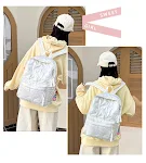 Zaino in cotone di grande capacità per la moda. Porta con te tutto ciò che ti serve con stile e comfort. Perfetto per l'uso quotidiano e i viaggi. Spazio e resistenza assicurati. — foto 9