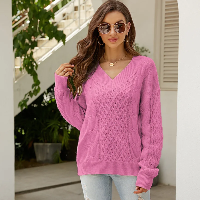 Title 6, Moda pulôver solto feminino