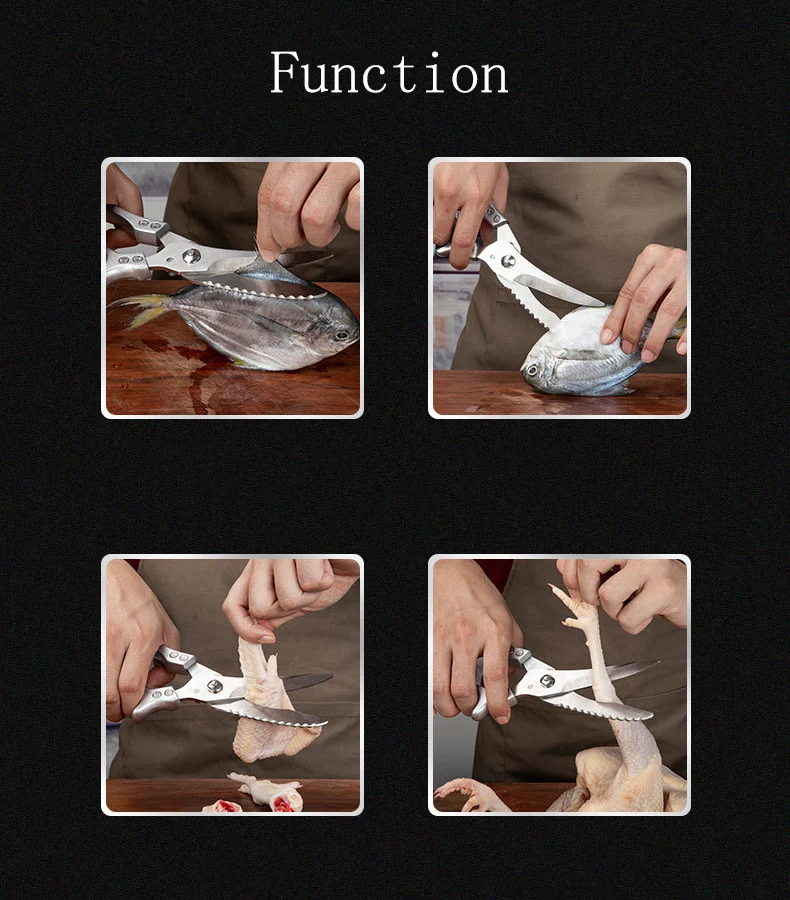 Title 10, Forbici da cucina multifunzione in acciaio inox...