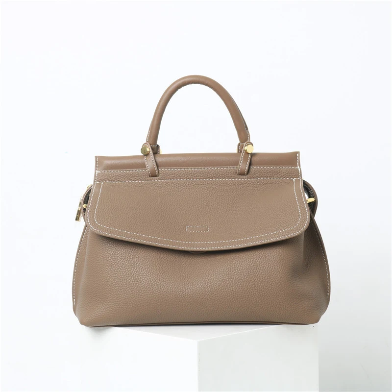 Women's Head Layer Cowhide AB Face Commuting Crossbody Bag, perfect for daily use and travel, comfortable and stylish, o — photo 2