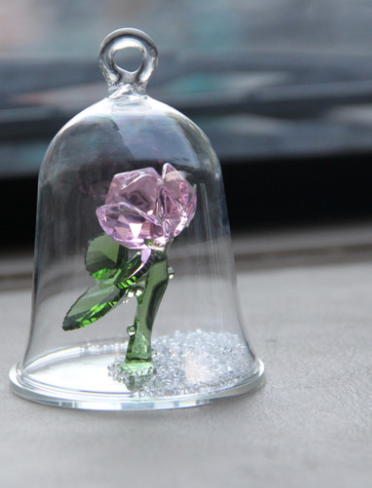 Crystal glass covered rose, a romantic gift for her. Lasting beauty and elegance, perfect home decor and a timeless symb — photo 2