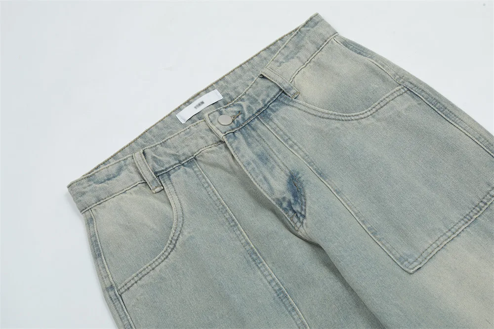 Stylish Multi-pocket Cargo Jeans Male, offering practical storage and a modern look, perfect for everyday wear and versa — photo 14