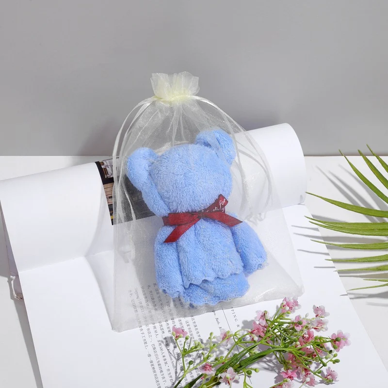 Toalha Ursinho com Presente de Mãozinho para Jardim de Infância Um presente adorável e macio para banho, perfeito para crianças pequenas. — foto 22