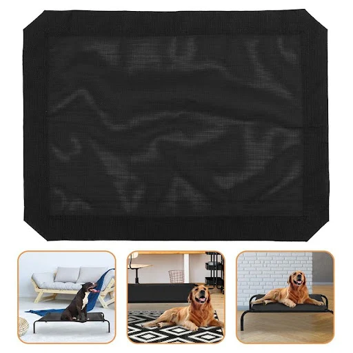 Bed Large Cat Bed Elevated Pet Replacement Raised Cat Cot Puppy Mesh Cooling Beds Covers Parts Breathable Sleeping Outdo — photo 3
