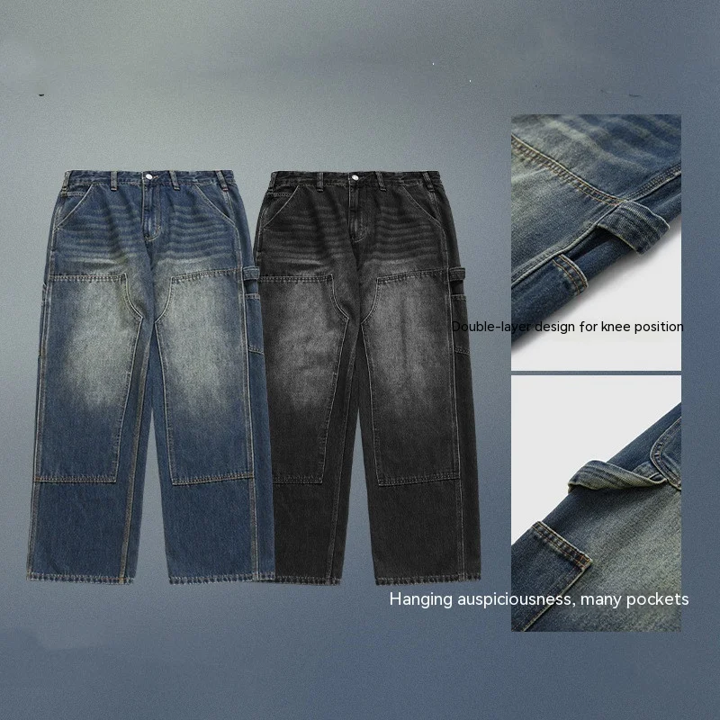 Men's Fashion Retro Straight Loose Jeans – Comfortable and Stylish – Perfect for Casual Wear and Relaxed Looks – Find Yo — photo 7