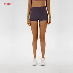 Short de sport Coloravlue en nylon doux pour femmes, taille haute, contrôle du ventre, short de jogging de fitness, entraînement athlétique, fin. — photo 2