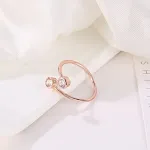 Kupfer eingelegter Zirkonring Einzigartiger Schmuck für Damen Funkelndes Design Langlebiger Glanz Perfektes Geschenk Exquisite Handwerkskunst — foto 3
