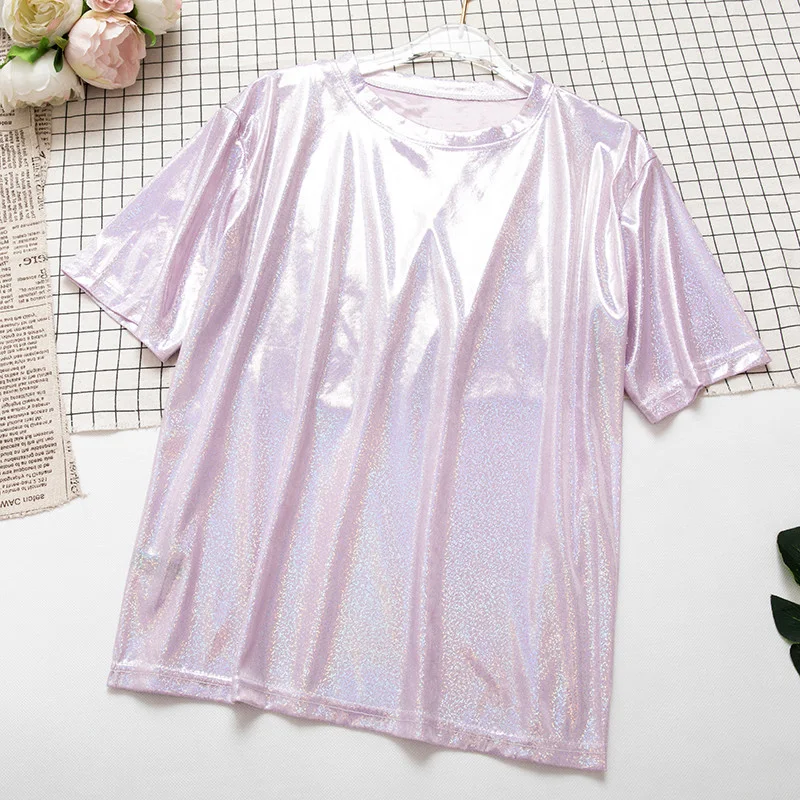 Title 8, Womens Loose Sequin Short Sleeved T-shirt