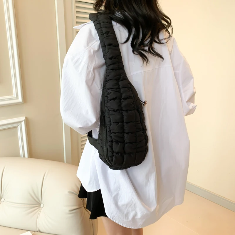 Title 3, Womens Casual Chest Bag Down Cotton-padded Sho...