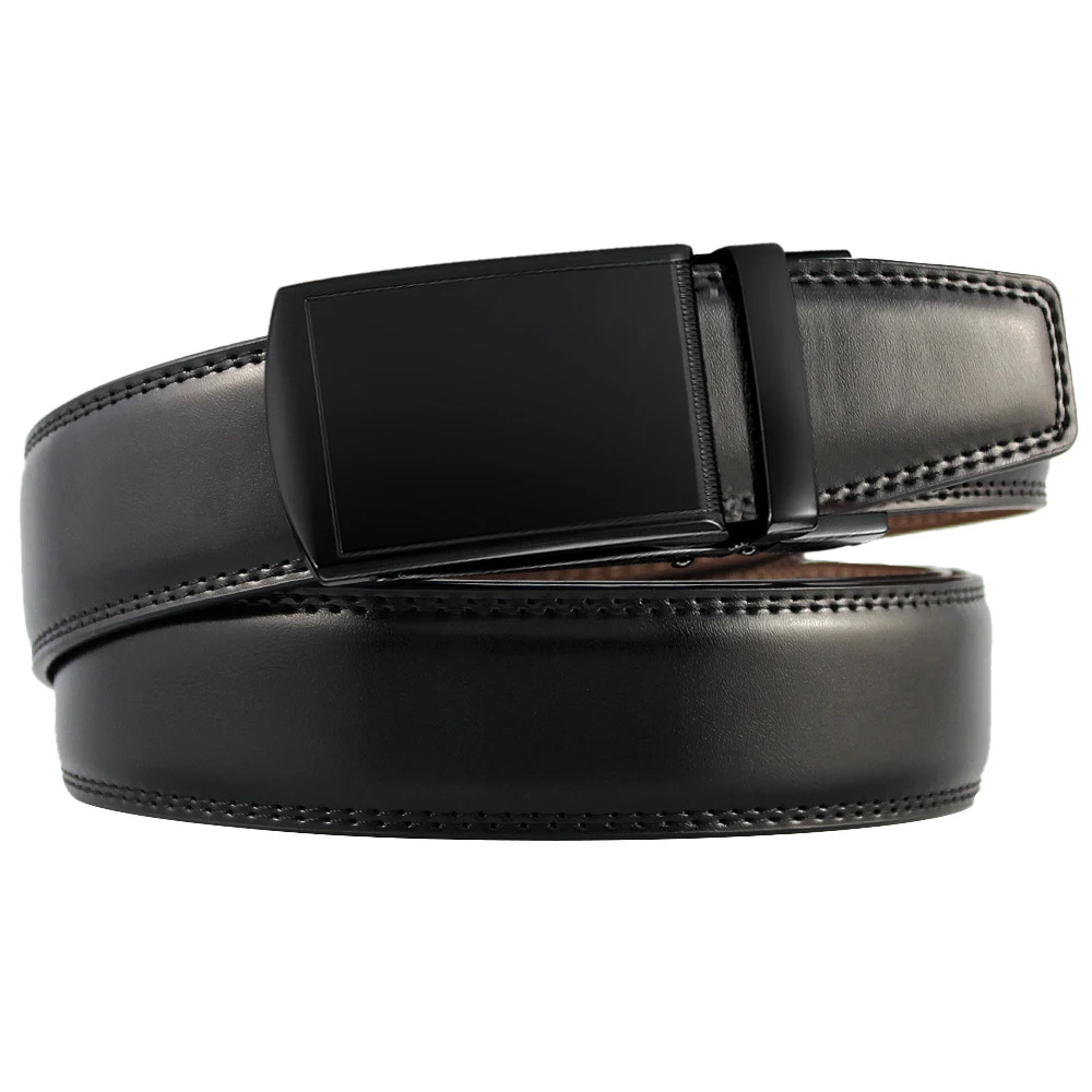 Title 8, Double-sided genuine leather alloy grain revers...