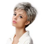 Peruca de fibra química tingida, fofa, cabelo curto e liso com degradê. Transforme seu visual com facilidade e estilo, perfeita para uso diário. — foto 1