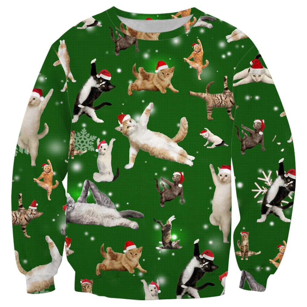 Men's Printed Fashion Loose Fit Round Neck Long Sleeve T-Shirt, comfortable and stylish, perfect for casual everyday wea — photo 1