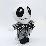 Boneco de pelúcia Pumpkin Jack Halloween, boneco de caveira, ideal para decoração e abraços assustadores na época do Halloween. — foto 2