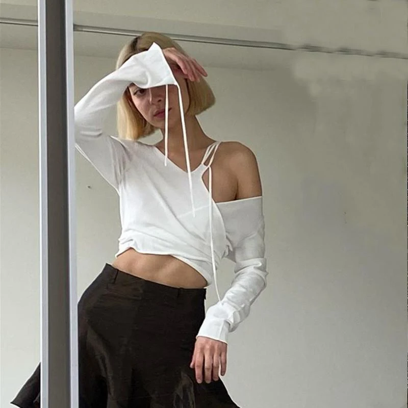 Title 7, Two Fake Spliced Long-sleeved T-shirts And Tops