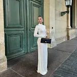 Women's Casual Slim-fit Turtleneck Long Sleeve Wide Swing Dress — photo 5