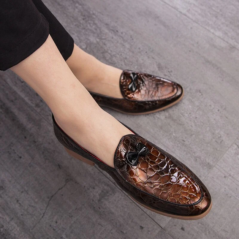 Title 8, Tassel Mens Fashion Hong Kong Style Small Leat...