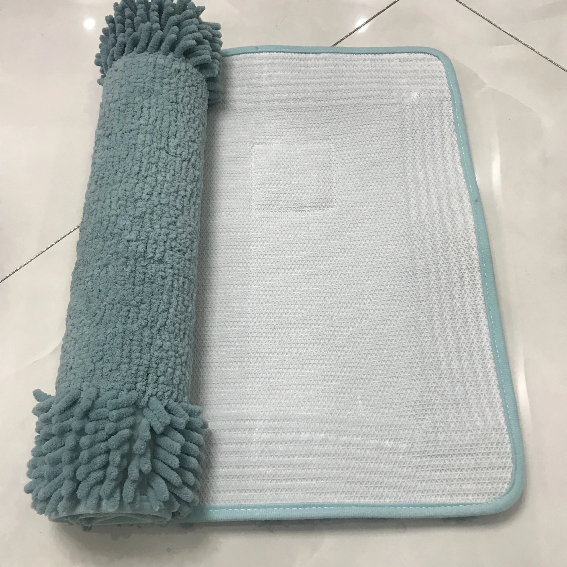 Cotton Chenille Mat for Bedroom and Kitchen Entrance Soft Absorbent Non Slip Home Comfort Rug — photo 4