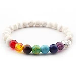 Pulseira de contas foscas de pedra natural, cabeça de Buda e lantejoulas, para estilo e meditação, um acessório único. — foto 4