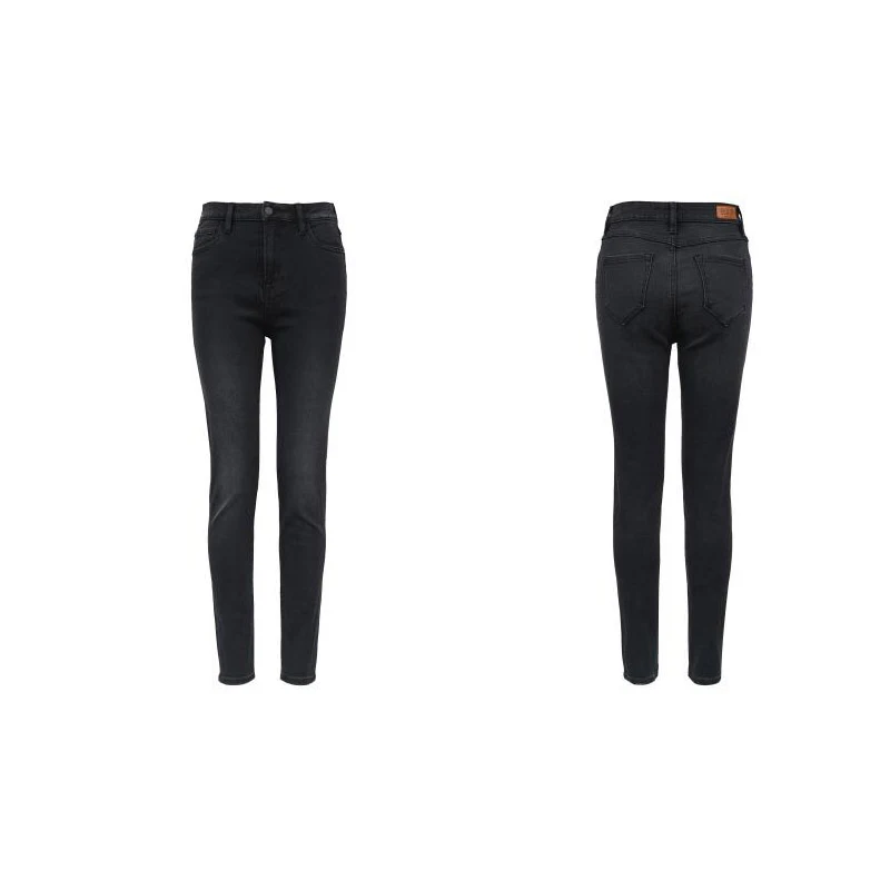 Title 5, Dames casual zwarte skinny jeans van katoen met...