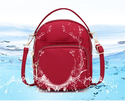 Title 8, Bolsa Mensageiro de Nylon Impermeável Feminina ...