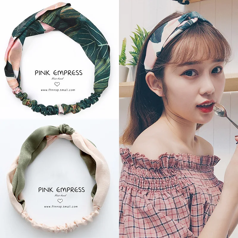 South Korea Spring/Summer Cross Tight Hair Band. Secure hold, breathable and comfortable. Perfect for sports, workouts, — photo 48