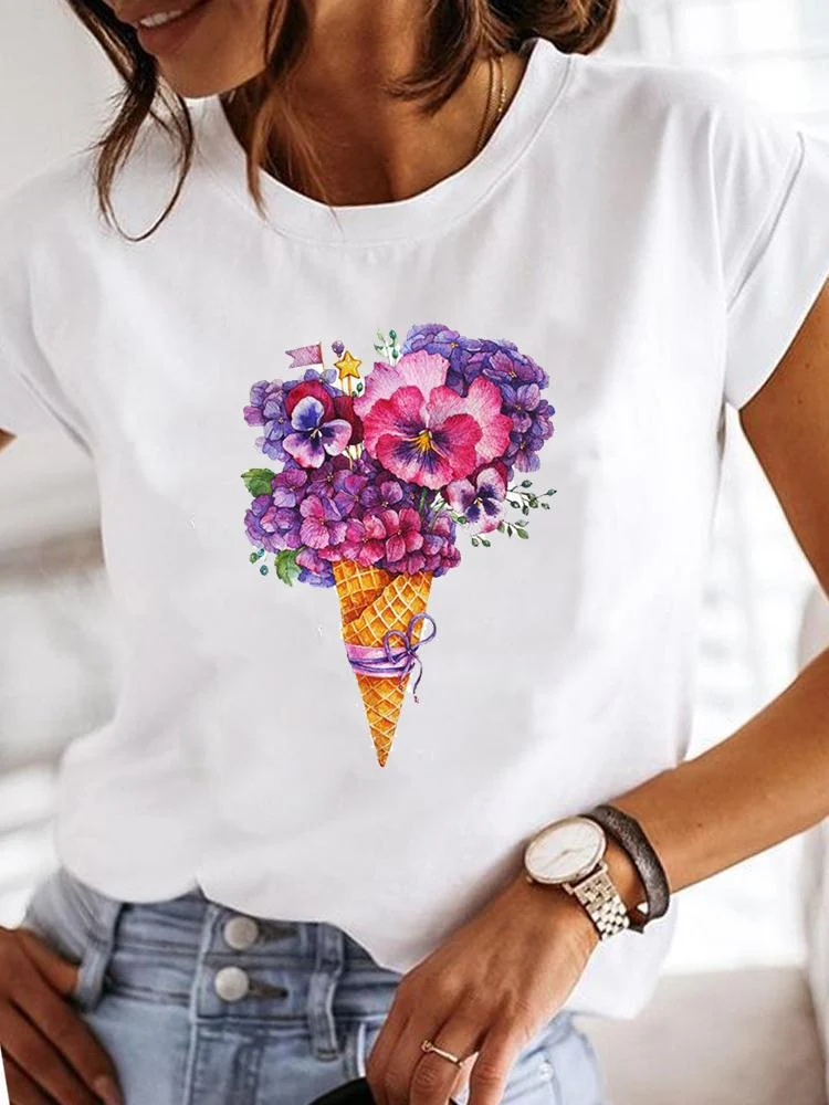 T-shirt AliExpress Amazon Independent Station da donna a manica corta — foto 25