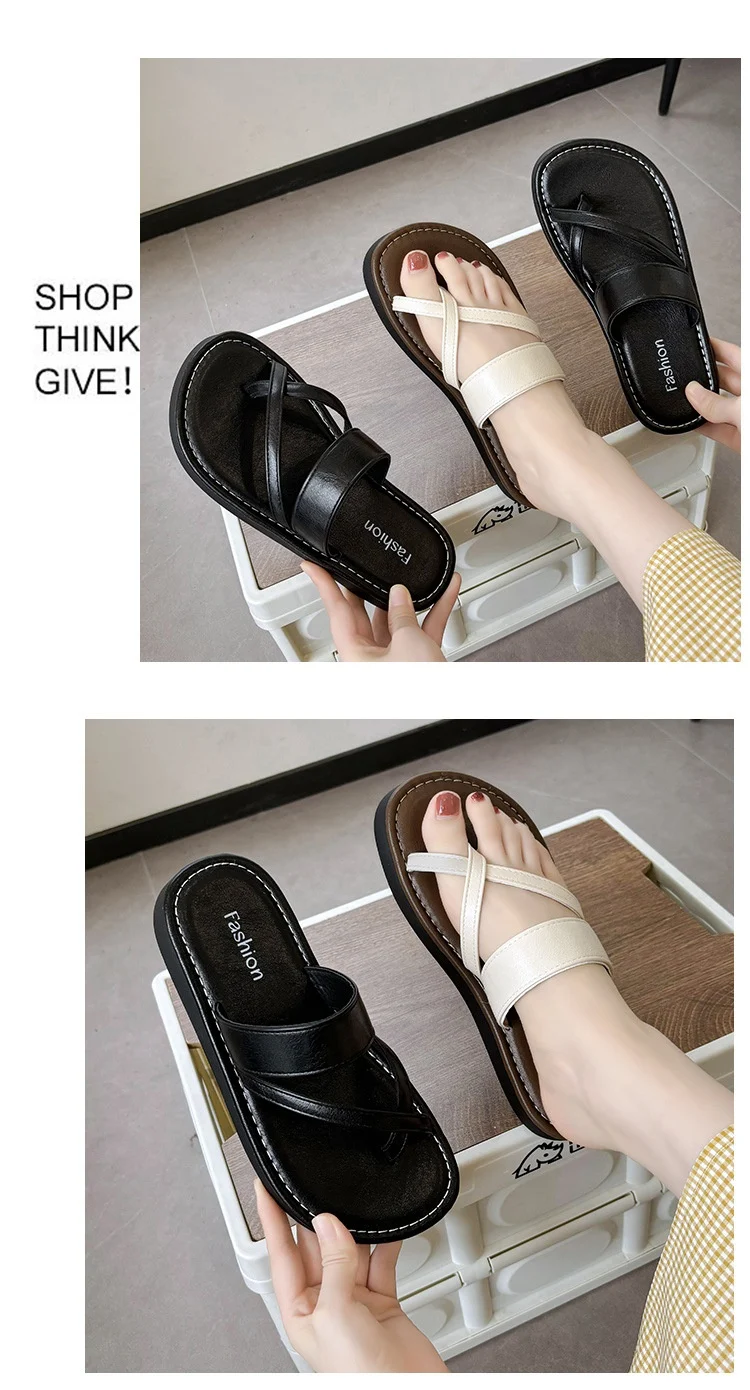 Title 9, Womens Cross Strap Toe Covering Beach Slippers...