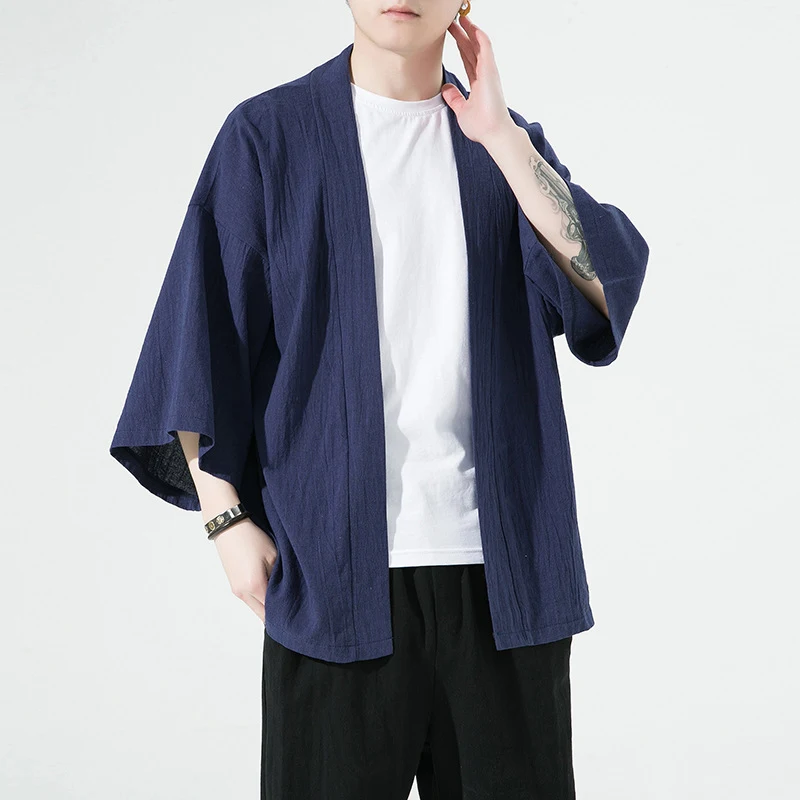 Title 5, Mens Simplicity Solid Color Cardigan Casual Lo...