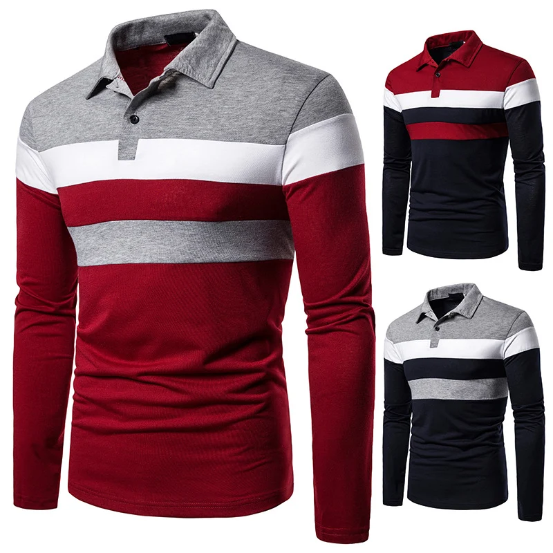 Title 5, Camiseta Masculina Casual com Combinação de Cor...