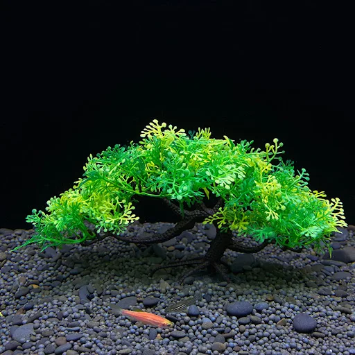 NEW 1PC Fish Tank Simulation Welcome Pine Landscaping False Tree Imitation Water Plant Aquarium Ornament DIY Fish Tank D — photo 5