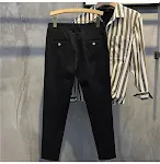 Korean Retro Pencil Trousers Trend Allmatch Cotton Pants, stylish and comfortable, perfect for versatile, modern looks. — photo 3