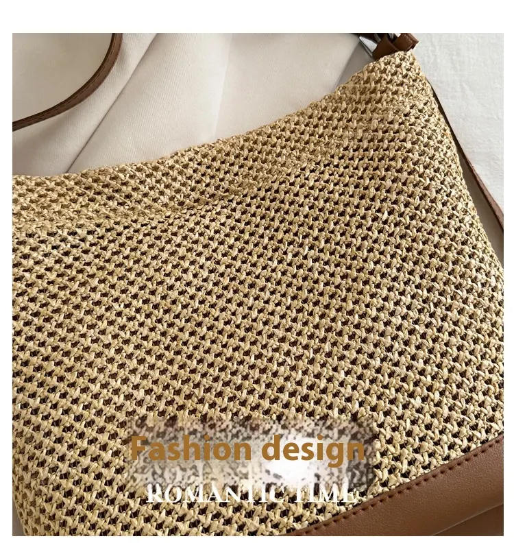 Large Capacity Summer Seaside Vacation Beach Woven Straw Bag. Perfect for carrying your beach essentials in style and co — photo 10