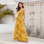 Robe Longue Fleurs Été Femme Bohème Plage Vacances – Une robe swing parfaite pour l'été. Confort et style pour vos journées ensoleillées. — photo 16