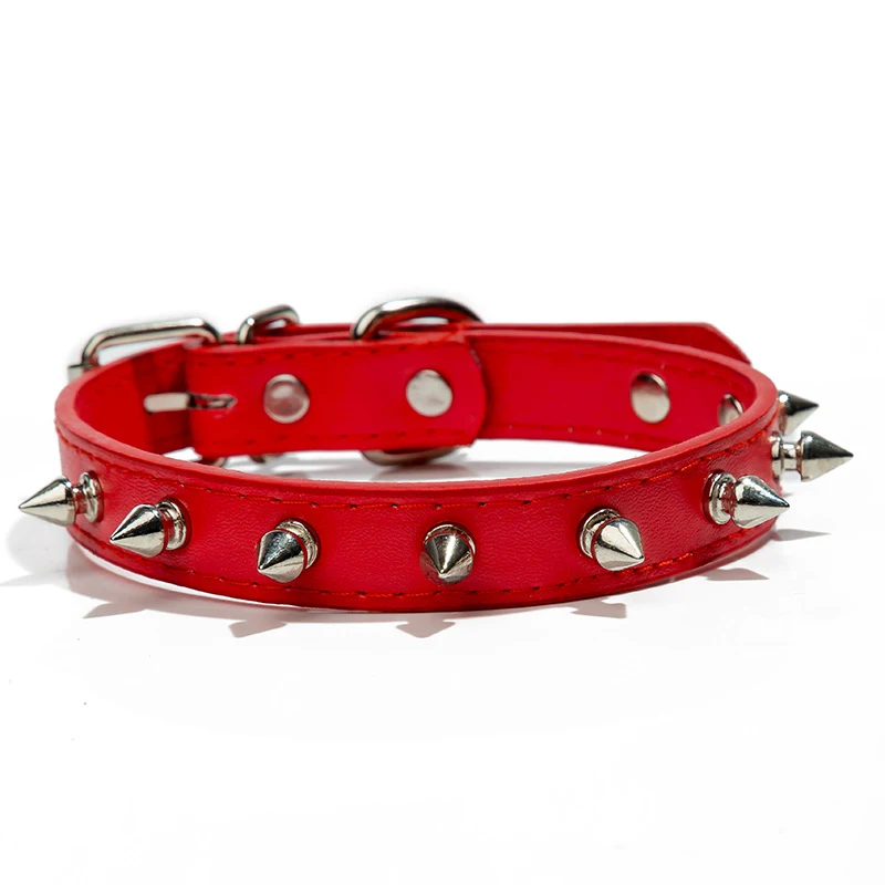 Title 13, 1pc Cool Cat Dog Collar Leather Spiked Studded ...