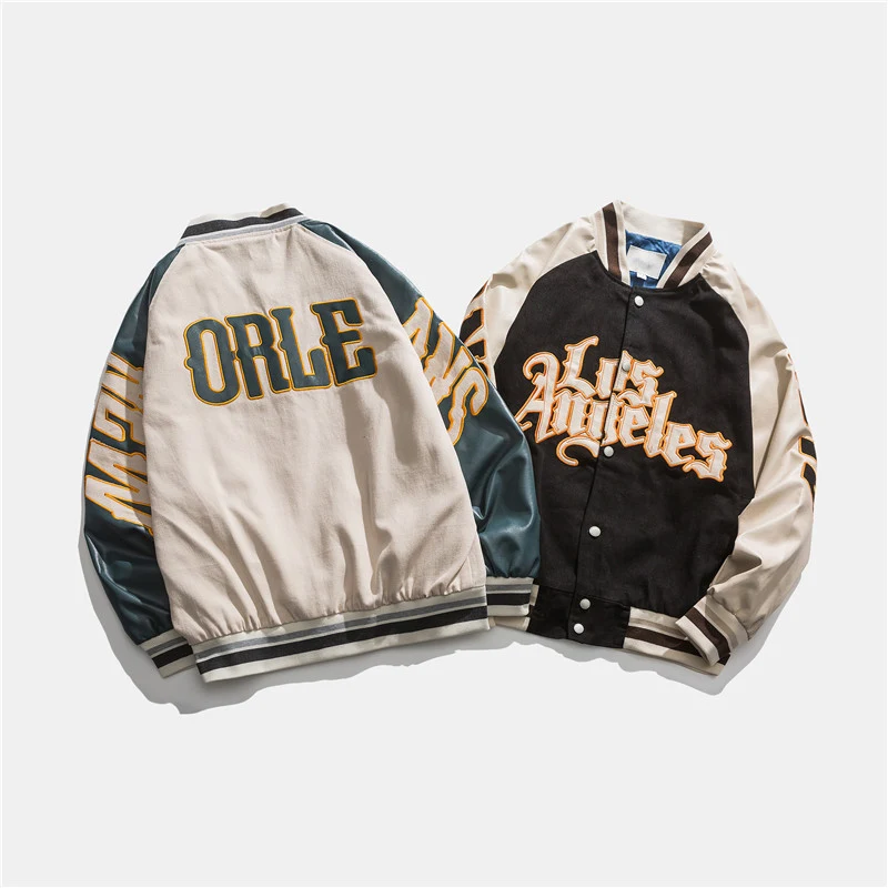 Title 3, Japanese Baseball Collar Jacket Preppy Fashion ...