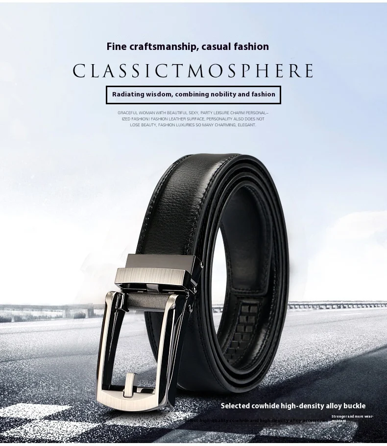 Title 1, Mens Special Belt with Automatic Buckle, Faux ...
