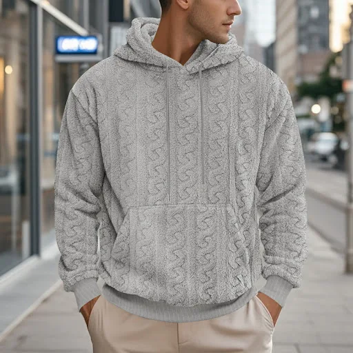 Title 2, Moletom com capuz masculino de inverno, jacquar...