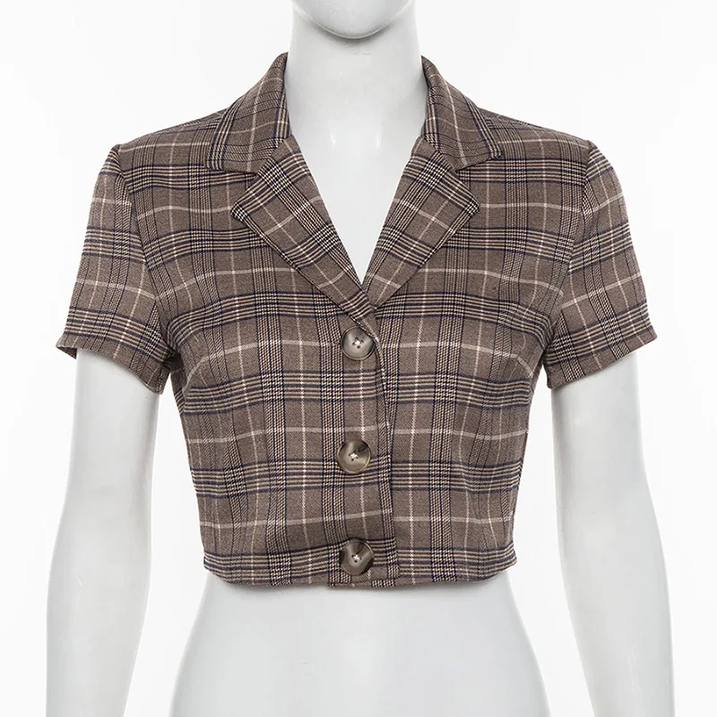 Title 9, Cardigan T-shirt con collo aperto e revers a qu...