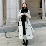 Loose And Thickened Temperament Woolen Coat Mid-length Woolen Coat offers stylish warmth and a comfortable, elegant fit — photo 3