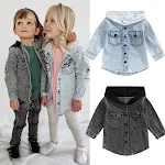 Casaco infantil estilo "Little Boy" Cowboy Charmoso com capuz, um agasalho estiloso e quentinho para meninos e meninas. — foto 2