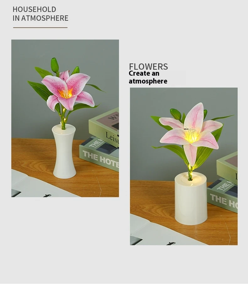 Title 7, Lily Creative Simulation Bouquet Night Light cr...