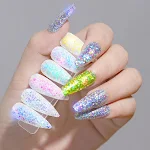 Kit de Ferramentas para Unhas com Folha de Alumínio Dupla Face Fina Colorida, Estilo Europeu e Americano para Decoração de Unhas — foto 1